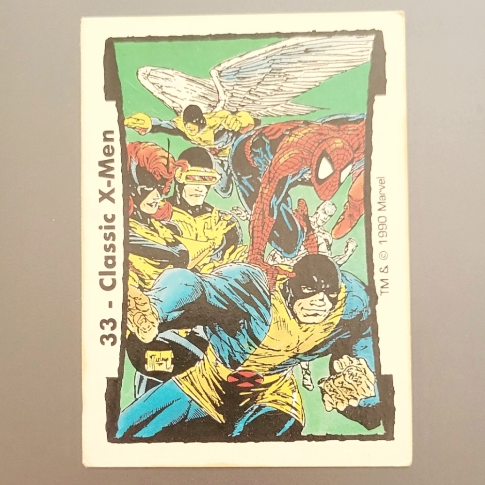 1990 Comic Images Marvel Todd McFarlane Series 2 Classic X-Men Spider-Man #33